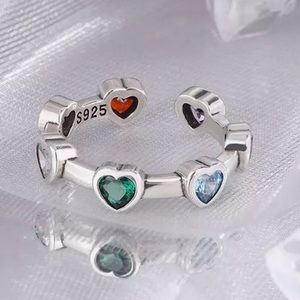 🌸💕Hearts CZ Sterling Ring